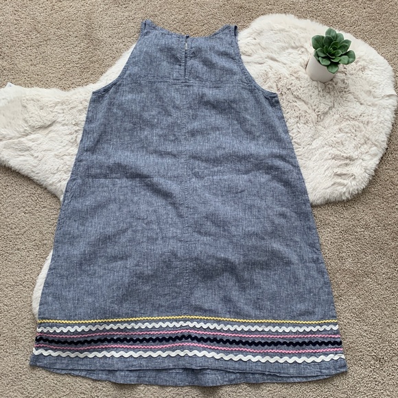 For Cynthia Chambray Sleeveless Shift Dress- Size Medium - Picture 2 of 11